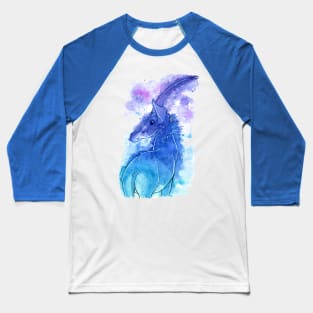 Sable Antelope Watercolor Baseball T-Shirt